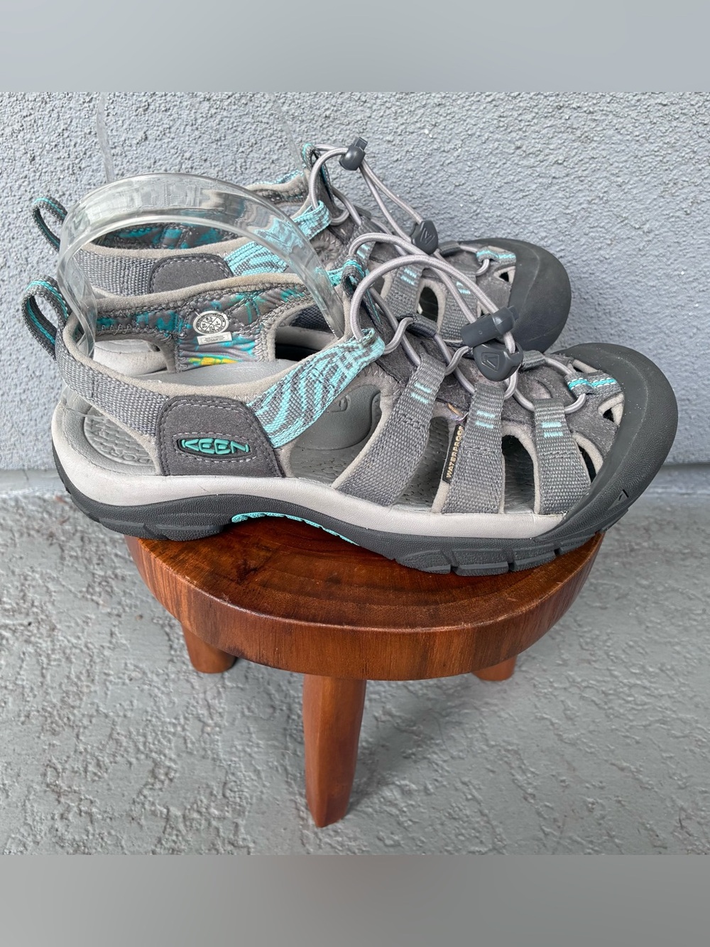 KEEN Newport H2 Waterproof Sport Sandals Gray Teal Women’s 8.5 - Picture 1 of 10